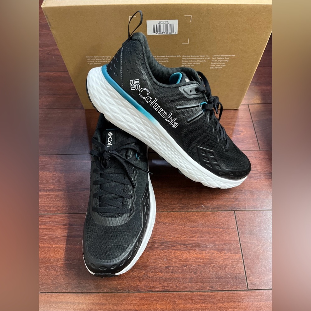 Mens 11 Columbia Konos TRS Shoe Black Trail Running Hike Sneaker New HALF BOX